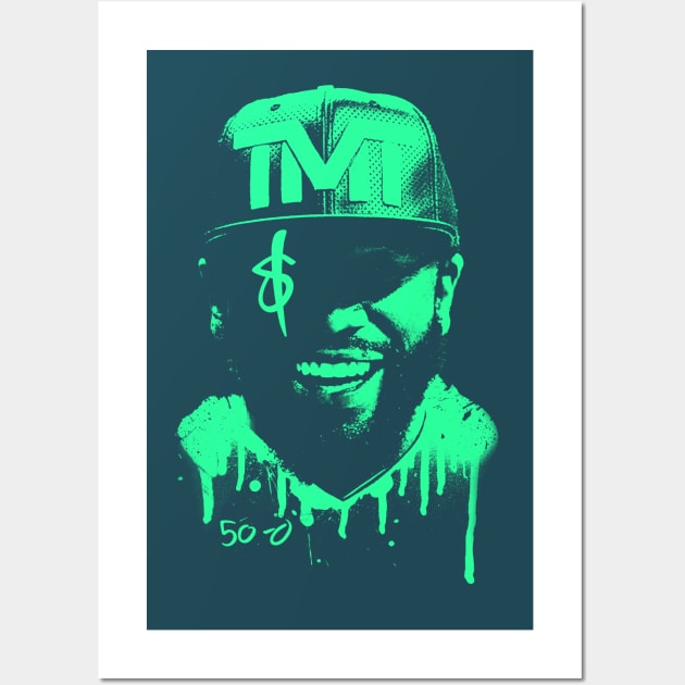 Floyd Money Mayweather Boxing Legend Wall Art by portraiteam